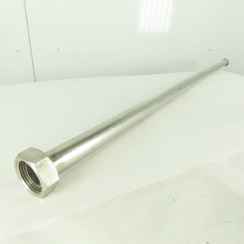 1-1/2" Flange x Compression Stainless Steel Sanitary Pipe 56-1/2" OAL