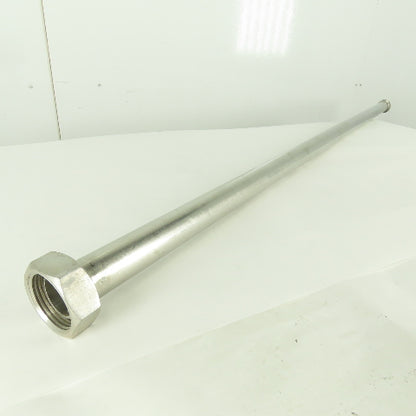 1-1/2" Flange x Compression Stainless Steel Sanitary Pipe 56-1/2" OAL