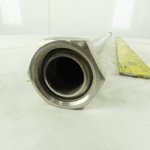 1-1/2" Flange x Compression Stainless Steel Sanitary Pipe 56-1/2" OAL