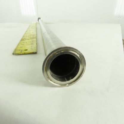 1-1/2" Flange x Compression Stainless Steel Sanitary Pipe 56-1/2" OAL