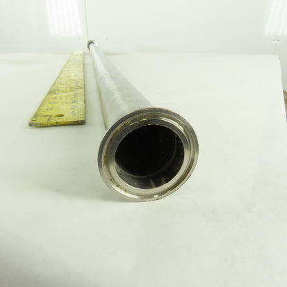 1-1/2" Flange x Compression Stainless Steel Sanitary Pipe 56-1/2" OAL