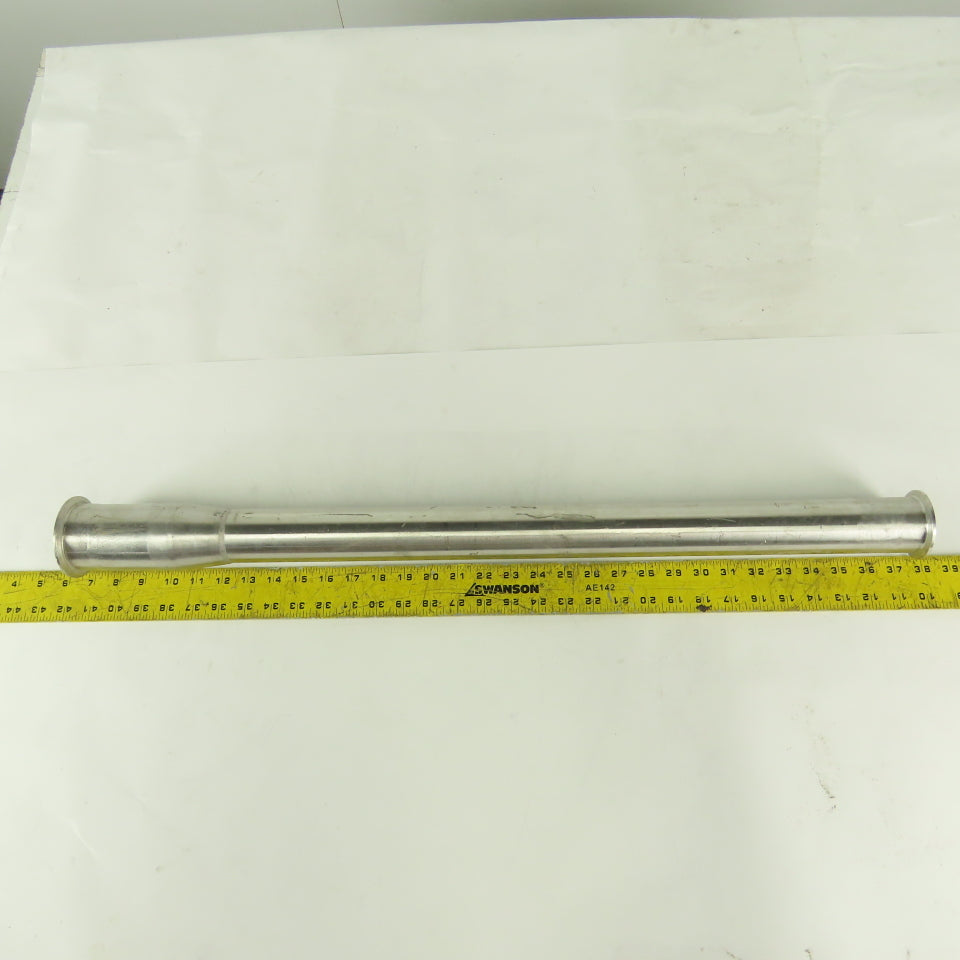2-1/2" Flange x 2" Flange Reducer  Stainless Steel Sanitary Pipe 31" OAL