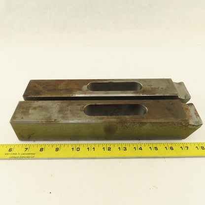 Large 2"x2"x10"x 1" Slot Machinist Setup Hold Down Clamps Lot of 2