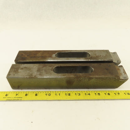 Large 2"x2"x10"x 1" Slot Machinist Setup Hold Down Clamps Lot of 2