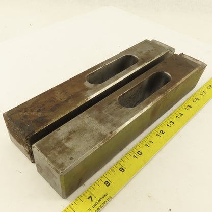 Large 2"x2"x10"x 1" Slot Machinist Setup Hold Down Clamps Lot of 2