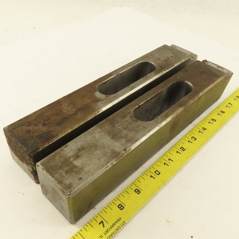 Large 2"x2"x10"x 1" Slot Machinist Setup Hold Down Clamps Lot of 2