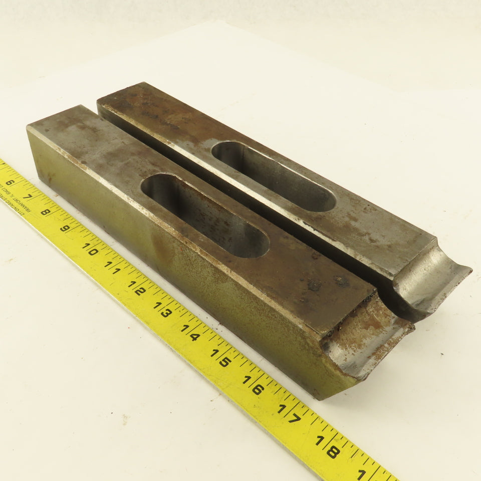 Large 2"x2"x10"x 1" Slot Machinist Setup Hold Down Clamps Lot of 2