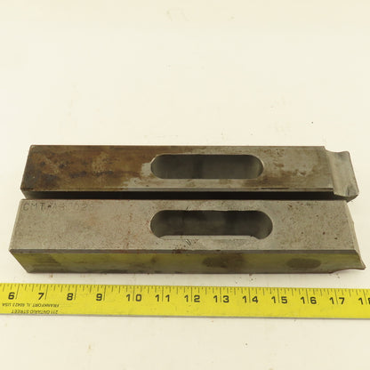 Large 2"x2"x10"x 1" Slot Machinist Setup Hold Down Clamps Lot of 2