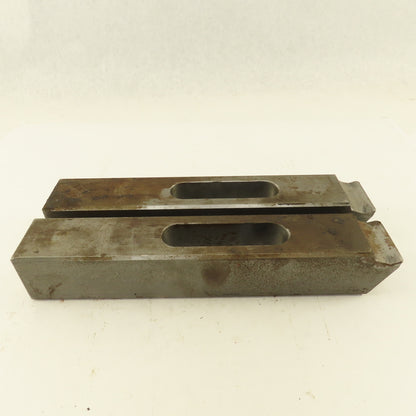 Large 2"x2"x10"x 1" Slot Machinist Setup Hold Down Clamps Lot of 2