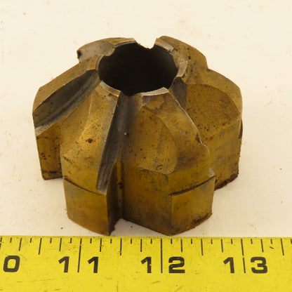 2-3/4" 1" OD Piloted Back Spot Facer Cutter 6 Flute TIN Coated