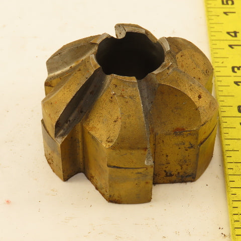 2-3/4" 1" OD Piloted Back Spot Facer Cutter 6 Flute TIN Coated
