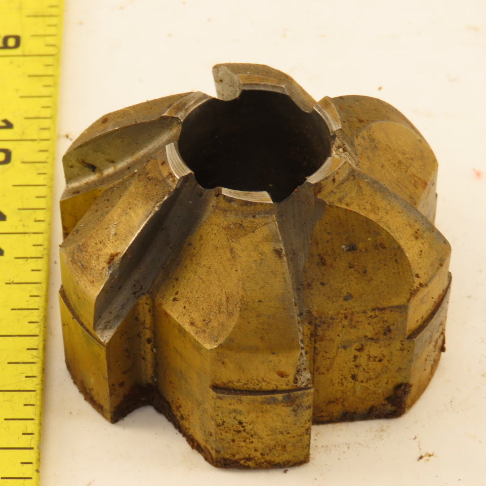 2-3/4" 1" OD Piloted Back Spot Facer Cutter 6 Flute TIN Coated