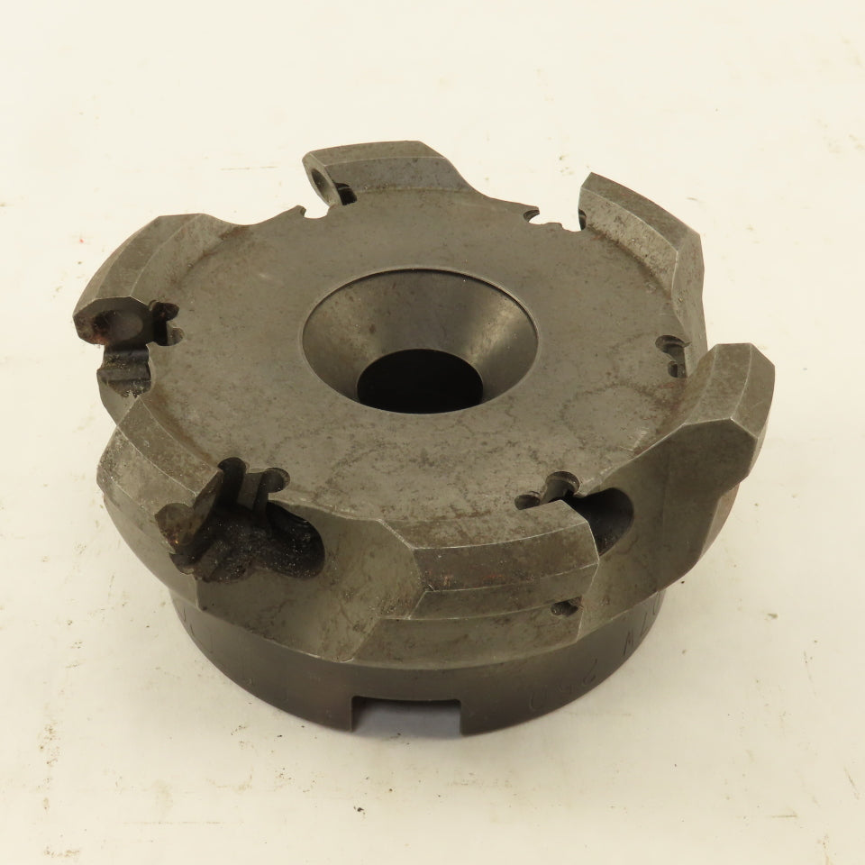 Seco R 220.43-04.00-07W 4" Indexing Insert Face Mill Cutter 6 Flute