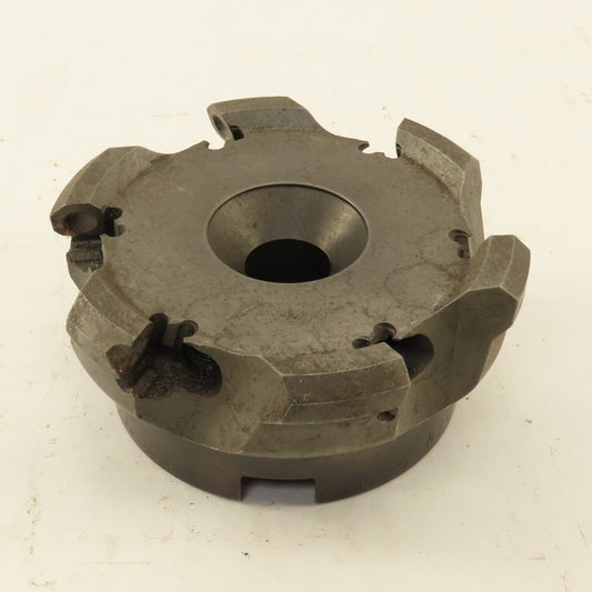 Seco R 220.43-04.00-07W 4" Indexing Insert Face Mill Cutter 6 Flute