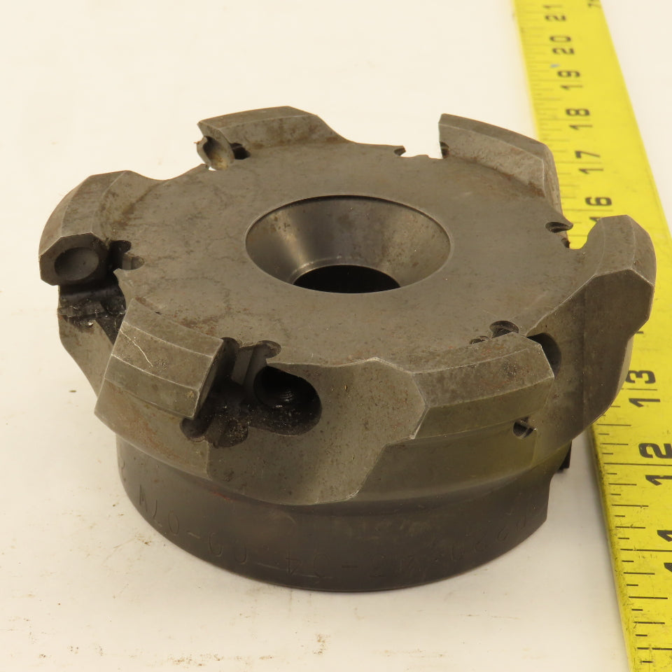 Seco R 220.43-04.00-07W 4" Indexing Insert Face Mill Cutter 6 Flute