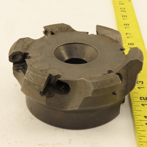 Seco R 220.43-04.00-07W 4" Indexing Insert Face Mill Cutter 6 Flute