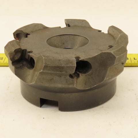 Seco R 220.43-04.00-07W 4" Indexing Insert Face Mill Cutter 6 Flute