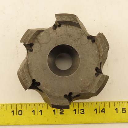 Seco R 220.43-04.00-07W 4" Indexing Insert Face Mill Cutter 6 Flute