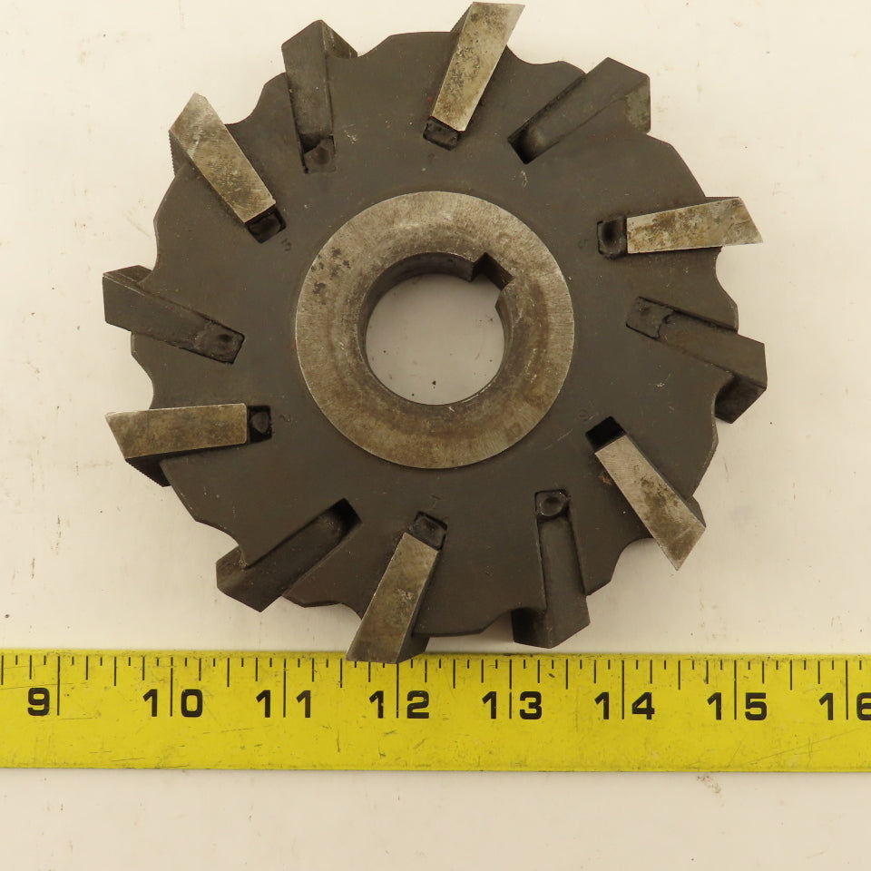 5-5/8"OD x 1.041" Wide Staggered Tooth Slot Side Mill Cutter 1-1/4" Arbor