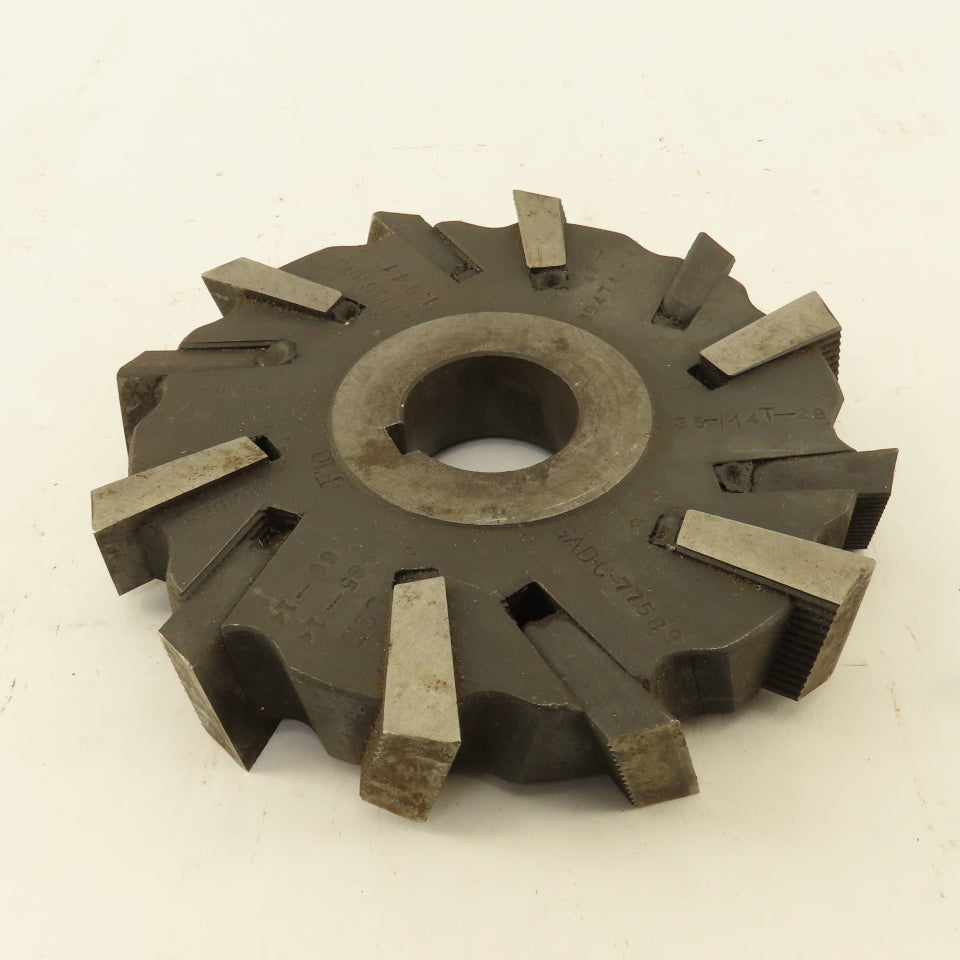 5-5/8"OD x 1.041" Wide Staggered Tooth Slot Side Mill Cutter 1-1/4" Arbor