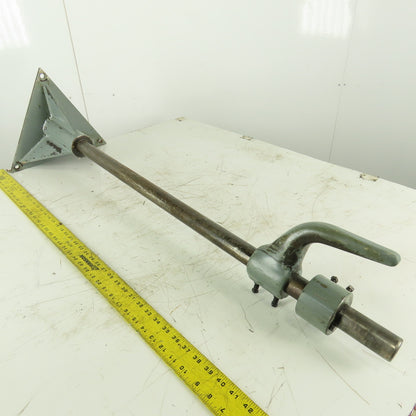 Brown & Sharpe Bar Feeder Stock Stand 45" Tall W/ Adjustable Height
