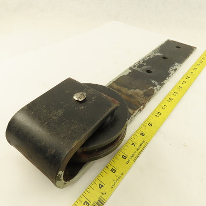 Heavy Duty Door Track Roller 5" x 17-1/2" Drop 1/2" Wide Groove