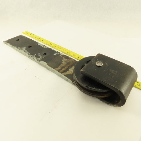 Heavy Duty Door Track Roller 5" x 17-1/2" Drop 1/2" Wide Groove