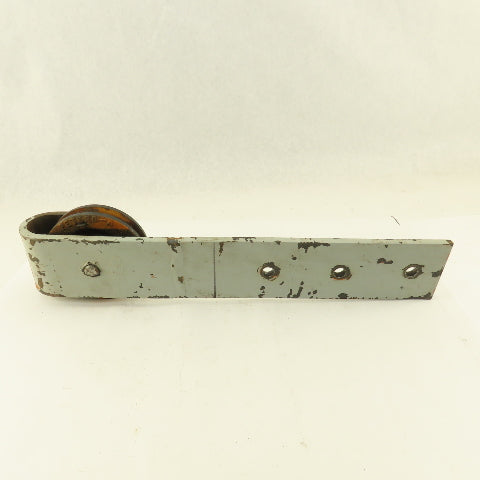 Heavy Duty Door Track Roller 5" x 17-1/2" Drop 1/2" Wide Groove
