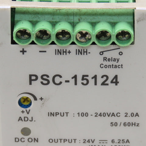 Altech Corp PSC-15124 Adjustable Input 100-240V 50/60Hz Power Supply 24VDC