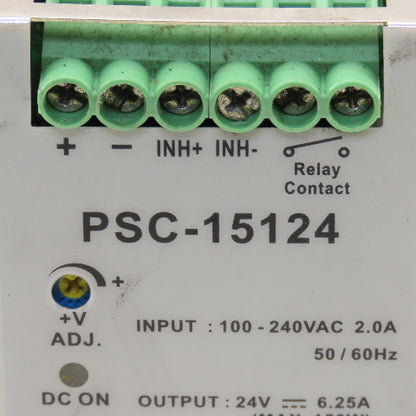 Altech Corp PSC-15124 Adjustable Input 100-240V 50/60Hz Power Supply 24VDC