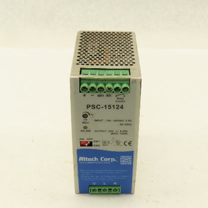 Altech Corp PSC-15124 Adjustable Input 100-240V 50/60Hz Power Supply 24VDC