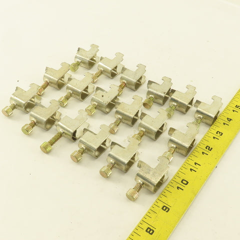 1/2" Wide DIN Rail Mount Cable Clamp Strain Relief Lot Of 18
