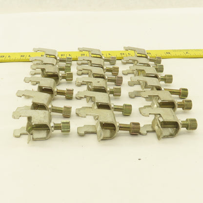 1/2" Wide DIN Rail Mount Cable Clamp Strain Relief Lot Of 18