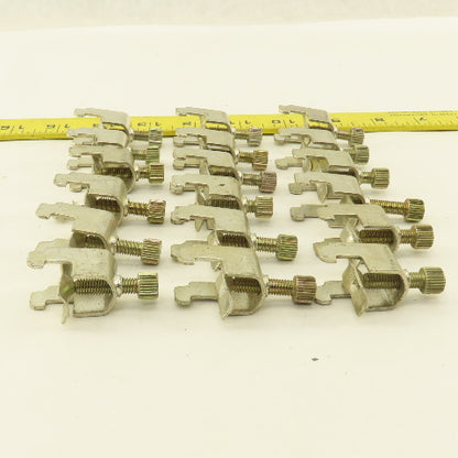 1/2" Wide DIN Rail Mount Cable Clamp Strain Relief Lot Of 18