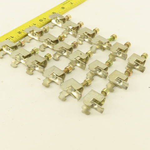 1/2" Wide DIN Rail Mount Cable Clamp Strain Relief Lot Of 18