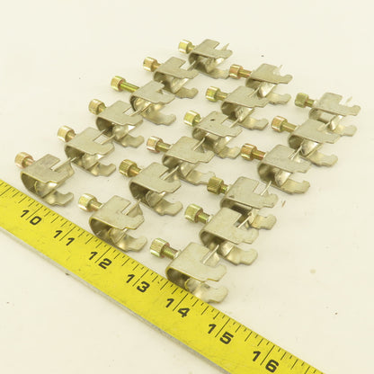 1/2" Wide DIN Rail Mount Cable Clamp Strain Relief Lot Of 18