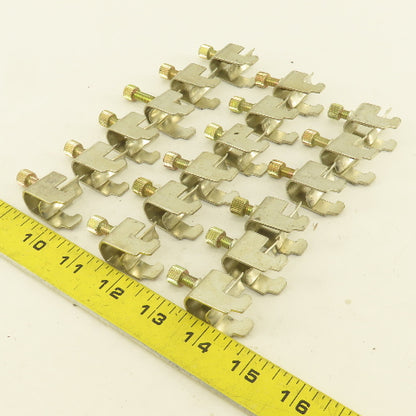 1/2" Wide DIN Rail Mount Cable Clamp Strain Relief Lot Of 18