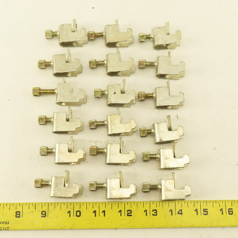 1/2" Wide DIN Rail Mount Cable Clamp Strain Relief Lot Of 18