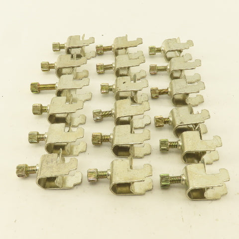 1/2" Wide DIN Rail Mount Cable Clamp Strain Relief Lot Of 18