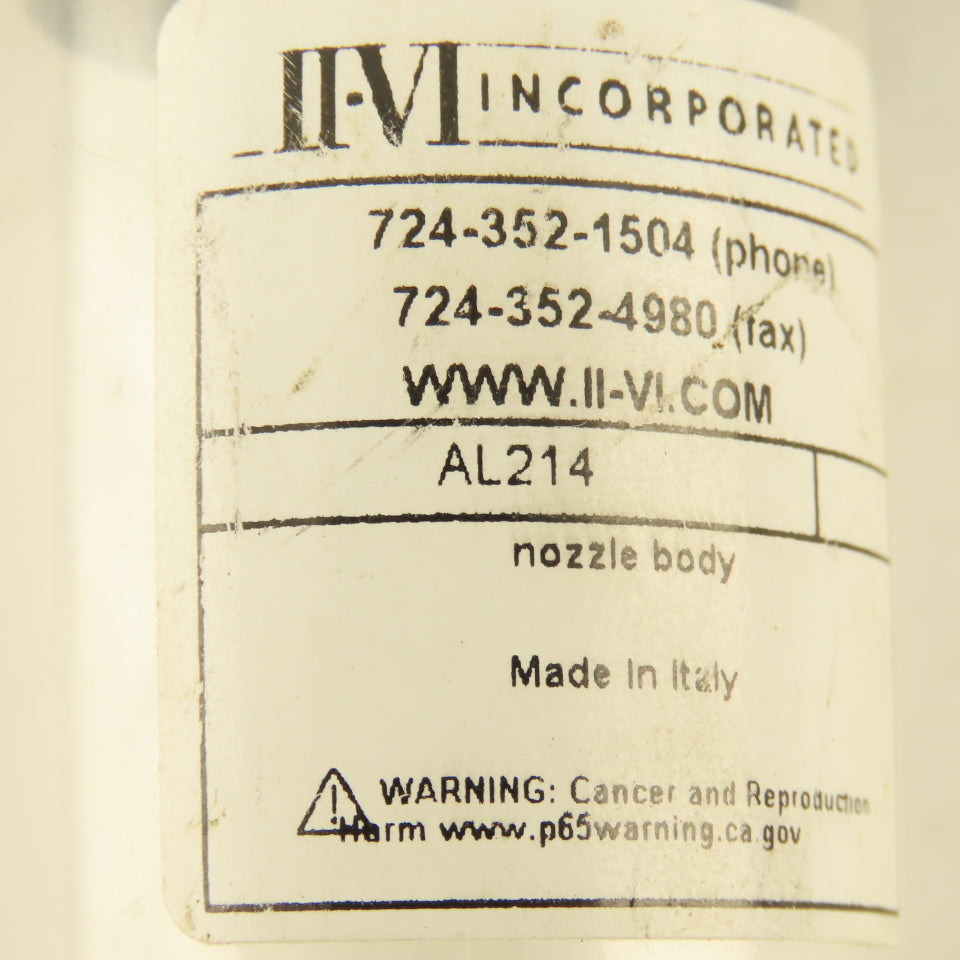 II-VI AL214 Laser Nozzle Body