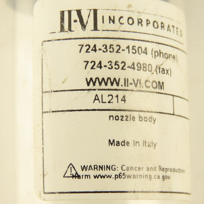 II-VI AL214 Laser Nozzle Body