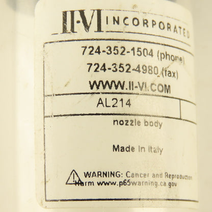 II-VI AL214 Laser Nozzle Body