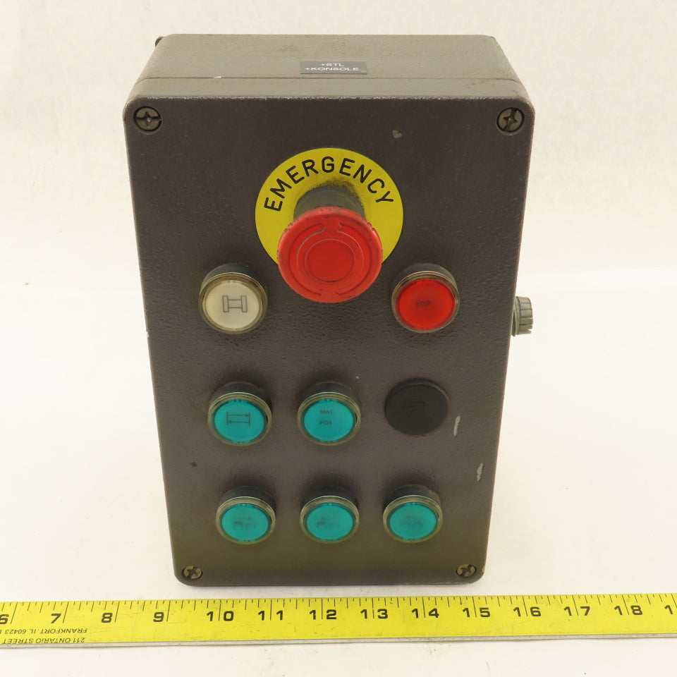10" x 6" x 3" Push Button Control Box Prewired 600V