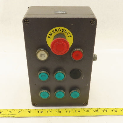 10" x 6" x 3" Push Button Control Box Prewired 600V