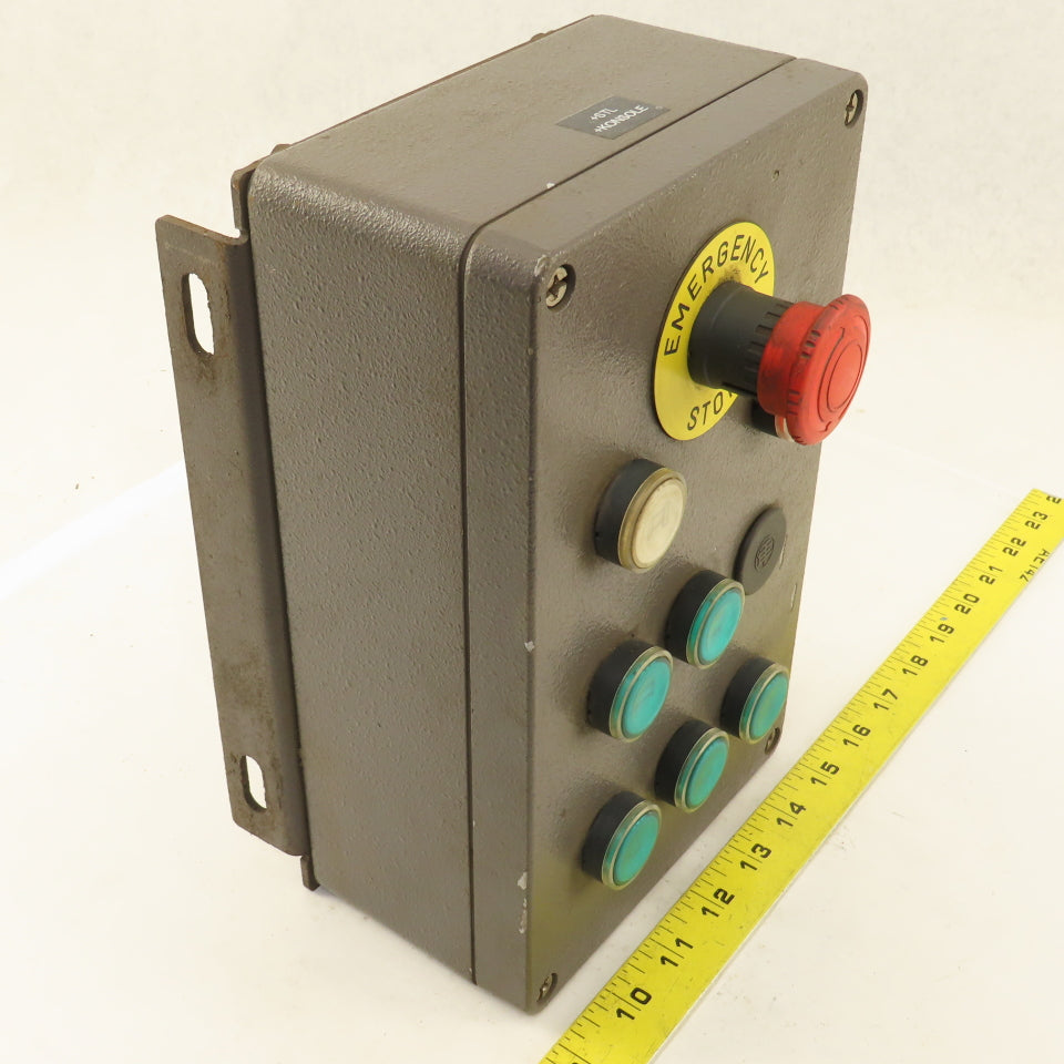 10" x 6" x 3" Push Button Control Box Prewired 600V