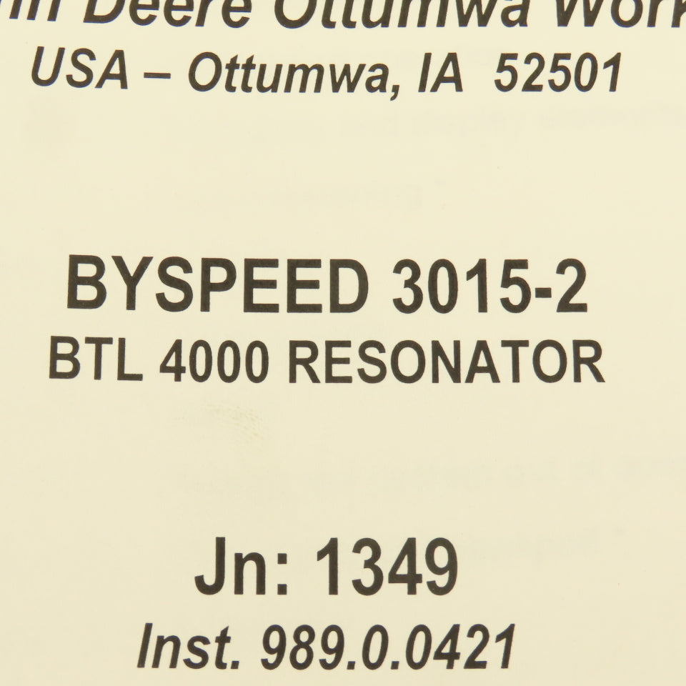 Bystronic Byspeed 3015-2 BTL 4000 Resonator Operating Manual