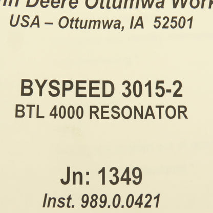 Bystronic Byspeed 3015-2 BTL 4000 Resonator Operating Manual