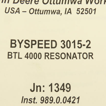 Bystronic Byspeed 3015-2 BTL 4000 Resonator Operating Manual