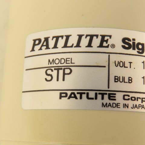 Patlite STP Signal Tower Red/Amber 100V 110V Bulb 15W
