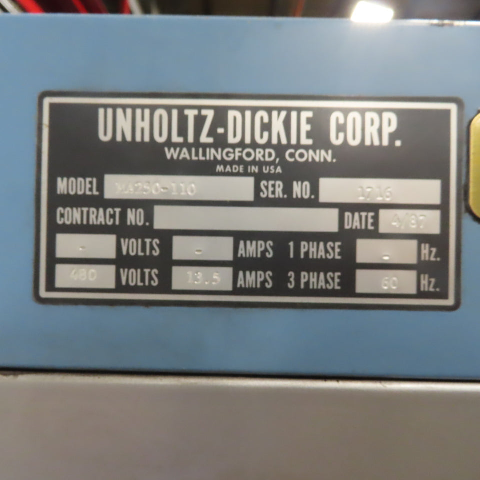 Unholtz Dickie T110 Electrodynamic Shaker W/MA250-110 Power Amplifier As Is